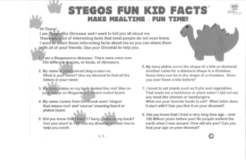 Preview of Stegos Fun Kid Facts