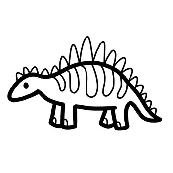 Stegosaurus Stencil