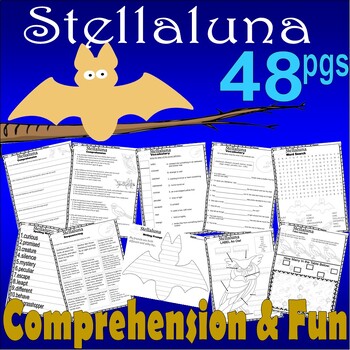 Preview of Stellaluna Read Aloud Book Study Companion Reading Comprehension Worksheets