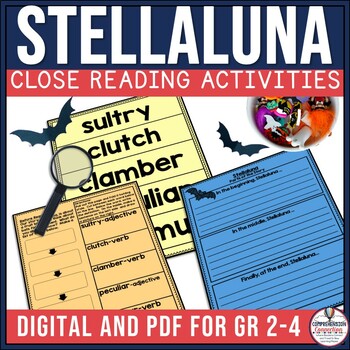 Preview of Stellaluna by Janell Cannon Activities in Digital and PDF, Fall Mentor Text