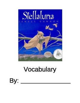 Preview of Stellaluna Re-Write Writing Activity and Vocabulary Dictionary