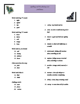 Preview of Stellaluna Spelling/ Vocabulary List and Activities (Bats Unit)