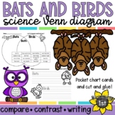 Bats and Birds Venn Diagram; Compare and Contrast - cut/glue