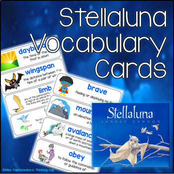 Preview of Stellaluna Vocabulary Cards (Unit 1 Module A ReadyGen Grade 1)