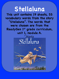 ReadyGen Stellaluna Vocabulary Word Wall Cards 1st grade  
