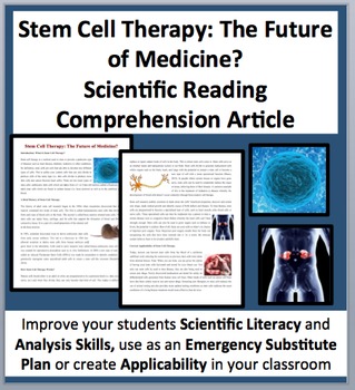 Preview of Stem Cell Therapy: The Future of Medicine? - Science Reading Comprehension