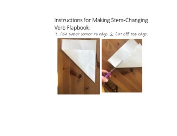 Preview of Stem-Changing Verbs Flapbook
