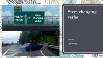 Preview of Stem-Changing Verbs Realidades 2 1a PPT + notes sheet