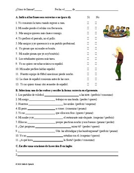 stem changing verbs in the present tense spanish practice