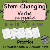 Stem Changing Verbs in the Present Tense Spanish Practice 