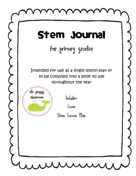 Preview of Stem Journal Template for Primary Grades