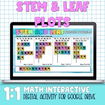 Preview of Stem and Leaf Plot Digital Practice Activity