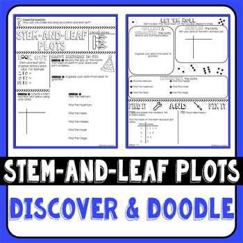 Preview of Stem-and-Leaf Plot Discover & Doodle