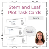 Stem and Leaf Plot Task Cards