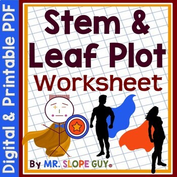 Preview of Stem and Leaf Plot Worksheet