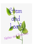 Stem and Leaf Plot (notes and practice)