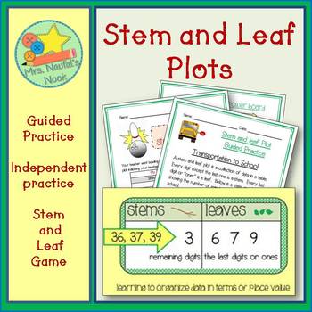 Stem and Leaf Plots - Guided and Independent Practice
