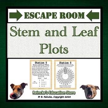 Preview of Stem and Leaf Plots Escape Room (Digital or Paper)
