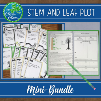 Preview of Stem and Leaf Plots - Guided Notes, Task Cards & an Assessment