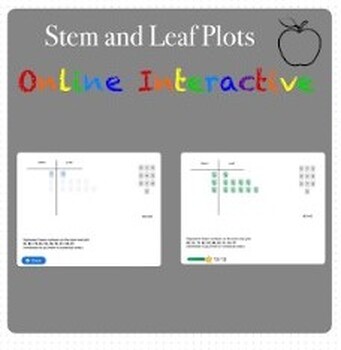Preview of Stem and Leaf Plots Online Interactive