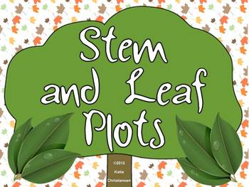 Preview of Stem and Leaf Plots Ready to Go Games