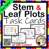 Stem and Leaf Plots Task Cards NOW Digital!