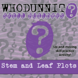 Stem and Leaf Plots Whodunnit Activity - Printable & Digit