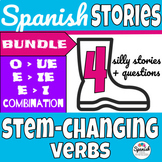 Stem changing verbs reading comprehension & stories in Spa