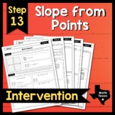 Step 13 ✩ Slope Formula ✩ Texas Algebra Intervention ✩ TEK