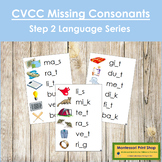 Step 2: CVCC Missing Consonant Cards - Montessori Phonics