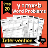 Step 20 ✩ y = mx+b Word Problems ✩ Texas Algebra Intervent