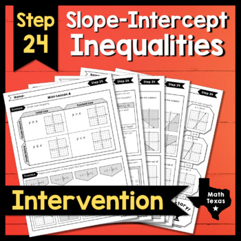 Preview of Step 24 ✩ Graph Two-Variable Inequalities ✩ Texas Algebra Intervention ✩ A.3D