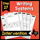 Step 27 ✩ Writing Systems from Graphs & Tables ✩ STAAR Int