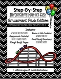Step-By-Step Informative Writing Tasks {Amusement Park Edition}