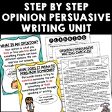 Step By Step Opinion/Persuasive Writing Unit with Mentor Texts