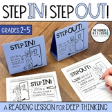 FREEBIE: Step In! Step Out! {A Reading Lesson for DEEP Thinking}