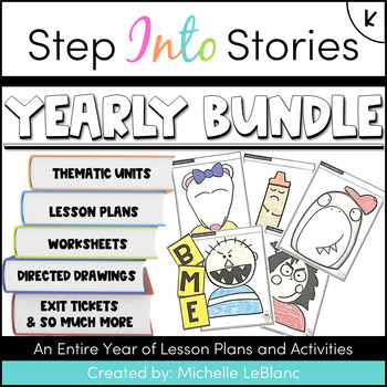 Preview of Step Into Stories Kindergarten Year Long Bundle