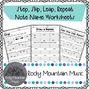 Preview of Step, Skip, Leap, Repeat Worksheets