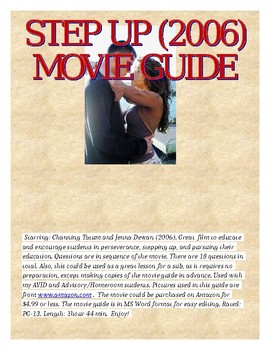 Preview of Step Up (2006) Film guide and assessment questions.