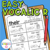 Easy Vocalic R Phrases and Sentences | Articulation | Spee