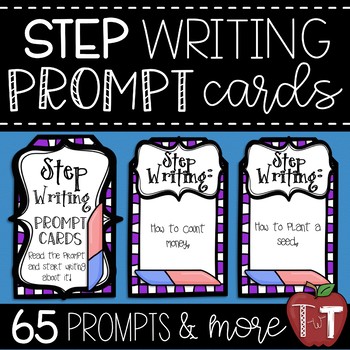 Preview of Step Writing Prompt Cards {Procedural Writing}