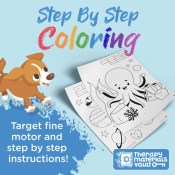 Preview of Step by Step Coloring (Coloring by Numbers)