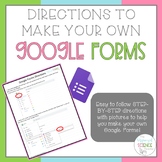 Step-by-Step Directions (w/ Image to create Google Forms f