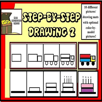 Preview of Step by Step Drawing Level 2, Autism, ABA