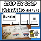 Step by Step Drawing Levels 1 2 & 3 Bundle ABA Therapy Autism
