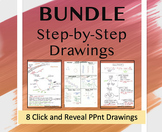 BUNDLE - Step by Step Biology Drawings (Click and Reveal) 
