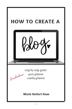 Preview of Step by Step Guide to Creating a Blog with Weekly Post Planner Pages - PBL