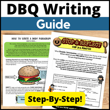 Preview of Step by Step Guide to Writing DBQ Essays- DBQ Writing Guide
