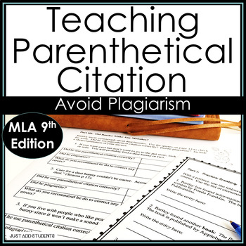 Preview of Summarize Quote Create Parenthetical Citations 9th edition MLA for Research