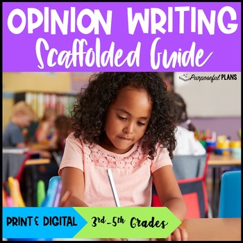 Preview of Opinion Writing Guide, Graphic Organizer, & Rubric Templates - Print & Digital